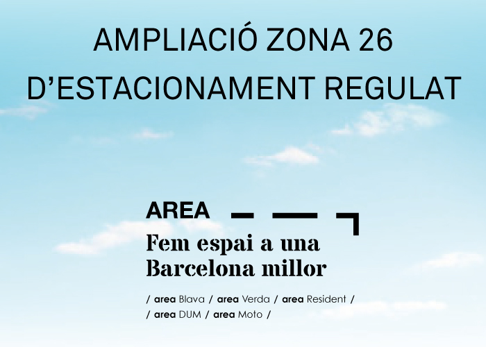 Ampliació de l’estacionament regulat de la Zona 26 del Districte de Nou Barris